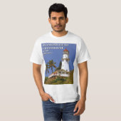 Diamond Head Lighthouse, O'ahu, Hawai'i T-Shirt (Voorkant volledig)