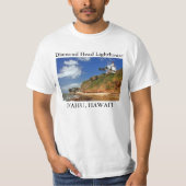 Diamond Head Lighthouse, O'ahu, Hawai'i T-Shirt (Voorkant)