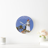 Diamond Head Lighthouse, Oahu, Hawai'i Wall Clock Ronde Klok (Huis)