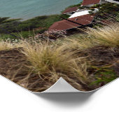 Diamond Head Lighthouse op een Hawaïaans eiland Poster (Hoek)