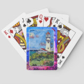 Diamond Head lighthouse Playing Cards Pokerkaarten (Achterkant)