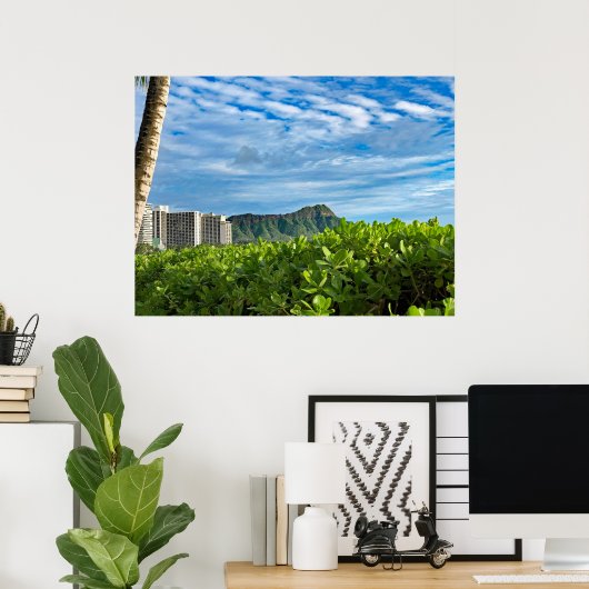 Diamond Head Sky Poster (Thuiskantoor)