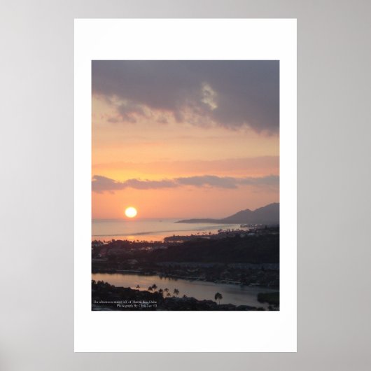 Diamond Head Sunset Poster (Voorkant)