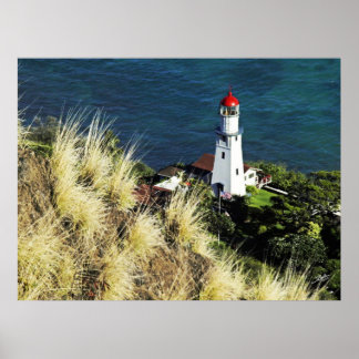 Diamond Head uitzicht Light House 3 Poster