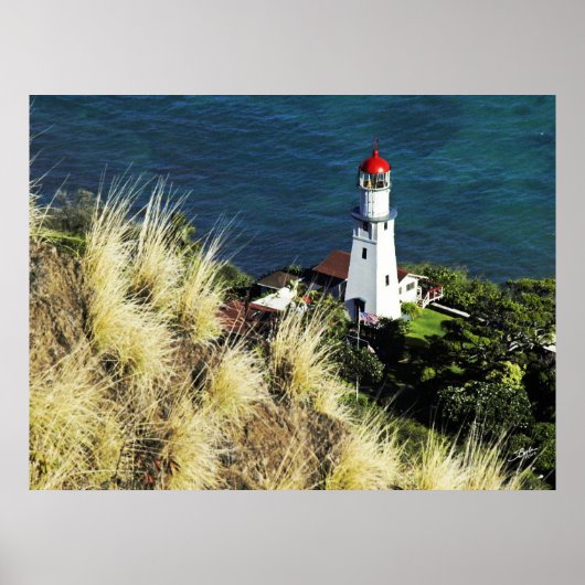 Diamond Head uitzicht Light House 3 Poster (Voorkant)