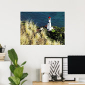 Diamond Head uitzicht Light House 3 Poster (Thuiskantoor)