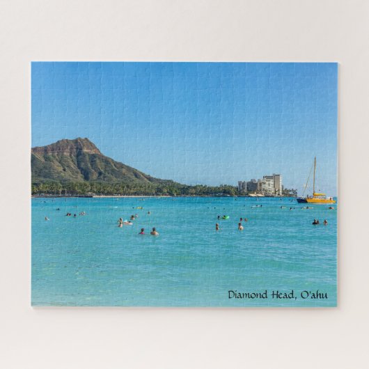 Diamond Head van Waikiki, O'ahu Legpuzzel (Horizontaal)