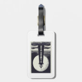 Diamond Head Vuurtoren Hawaï Maan Bagagelabel (Achterkant verticaal)