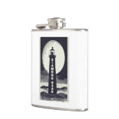 Diamond Head Vuurtoren Hawaï Maan Heupfles (Links)