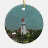 Diamond Head-vuurtoren Keramisch Ornament (Voorkant)