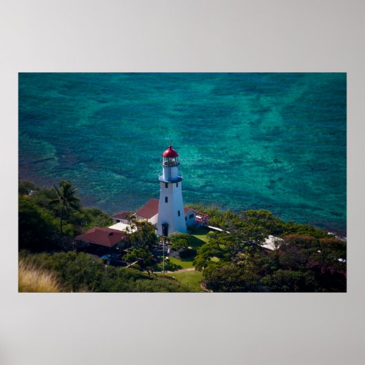 Diamond Head-vuurtoren Poster (Voorkant)