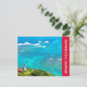 Diamond Head vuurtoren rood Briefkaart (Staand voorkant)