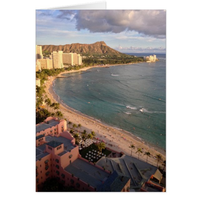 Diamond Head, Waikiki Beach, Hawaii (Voorkant)