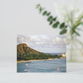 Diamond Head - Waikiki Beach, Oahu Briefkaart (Staand voorkant)