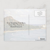 Diamond Head - Waikiki Beach, Oahu Briefkaart (Achterkant)