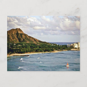 Diamond Head - Waikiki Beach, Oahu Briefkaart