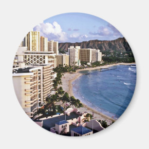 Diamond Head - Waikiki Beach, Oahu Magneet
