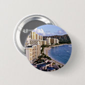 Diamond Head - Waikiki Beach, Oahu Ronde Button 5,7 Cm (Voorkant /achterkant)