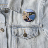 Diamond Head - Waikiki Beach, Oahu Ronde Button 5,7 Cm (In situ)