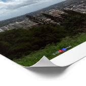 Diamond Head - Waikiki - Honolulu 180° Panorama Poster (Hoek)