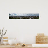 Diamond Head - Waikiki - Honolulu 180° Panorama Poster (Keuken)