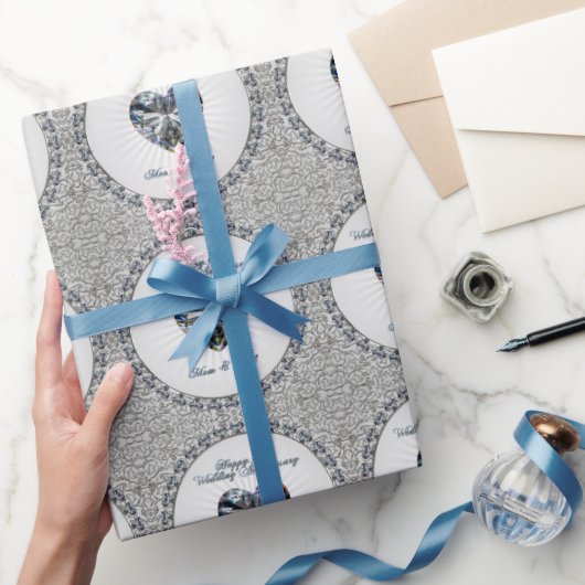 Diamond Heart 60e Jubileum — Verpakkingspapier Cadeaupapier (Geschenken)