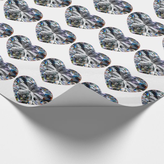 Diamond Heart 60e Jubileum — Verpakkingspapier Cadeaupapier (Hoek)