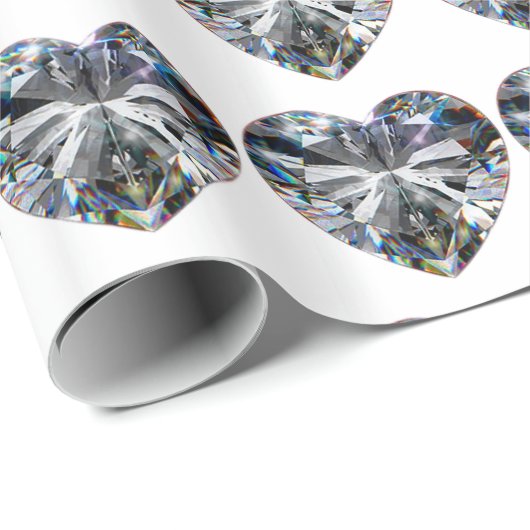 Diamond Heart 60e Jubileum — Verpakkingspapier Cadeaupapier (Rol Hoek)