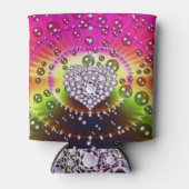 Diamond Heart Bling Koelbox Blikjeskoeler (Voorkant)