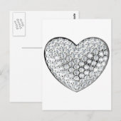 Diamond Heart Briefkaart (Voorkant / Achterkant)