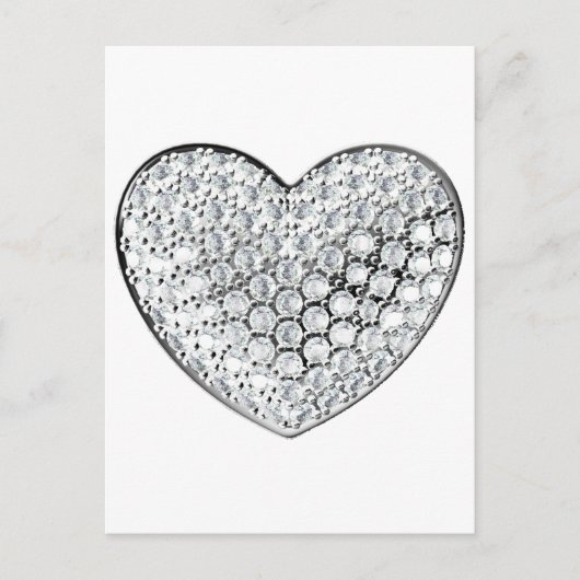 Diamond Heart Briefkaart (Voorkant)