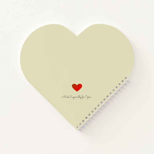 Diamond Heart Champagne Wedding Notes Notitieboek (Achterkant)