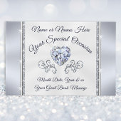 Diamond Heart Elegant Gastenboek voor ELKE Gelegen