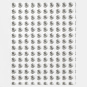 Diamond Heart Fleece Deken (Voorkant)