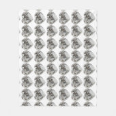 Diamond Heart Fleece Deken (Voorkant)