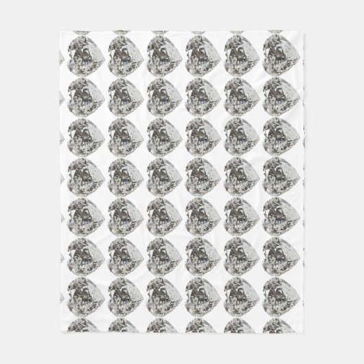 Diamond Heart Fleece Deken (Voorkant)