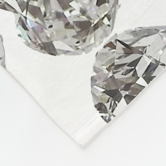 Diamond Heart Fleece Deken (Hoek)