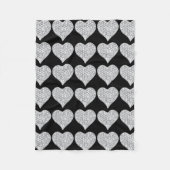 Diamond Heart Fleece Deken (Voorkant)