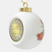 Diamond Heart Gold-keramisch Ornament (Rechts)