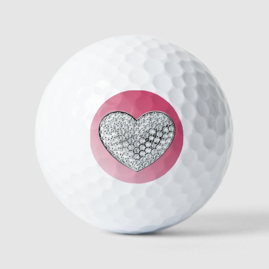 Diamond Heart Golfballen (Voorkant)