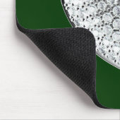 Diamond Heart - groene bg Muismat (Hoek)