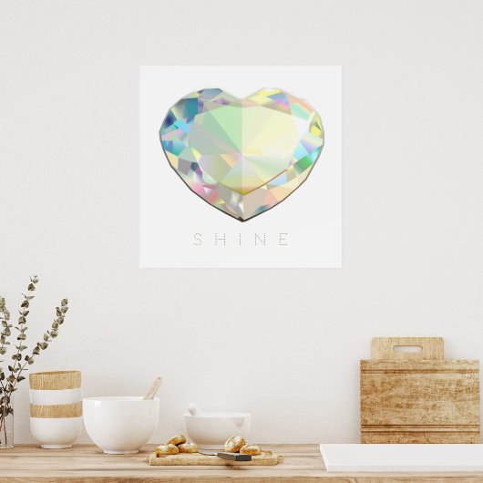 Diamond Heart-inspiratie Poster (Keuken)