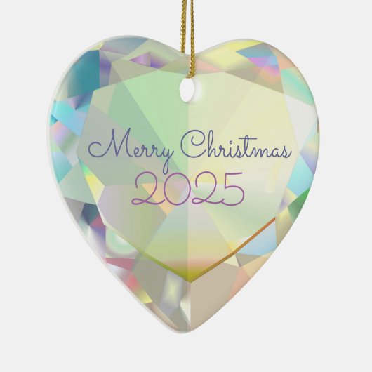 Diamond Heart  keramisch Ornament (Rechts)