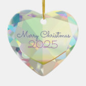 Diamond Heart  keramisch Ornament (Voorkant)