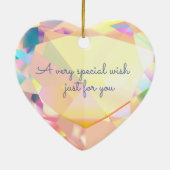 Diamond Heart  keramisch Ornament (Achterkant)