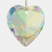Diamond Heart Keramisch Ornament (Rechts)