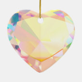 Diamond Heart Keramisch Ornament (Achterkant)