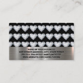 Diamond Heart Pattern | Korting-Visitekaartje Visitekaartje (Achterkant)