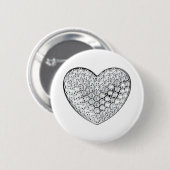 Diamond Heart Ronde Button 5,7 Cm (Voorkant /achterkant)