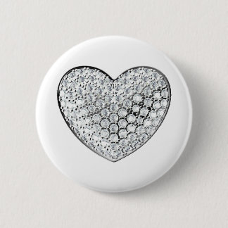Diamond Heart Ronde Button 5,7 Cm